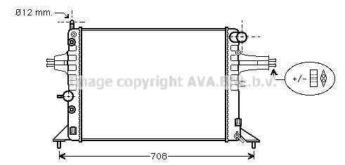 AVA QUALITY COOLING Радиатор, охлаждение двигателя OL2256